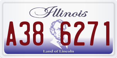 IL license plate A386271