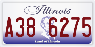 IL license plate A386275