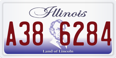 IL license plate A386284