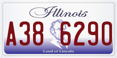 IL license plate A386290
