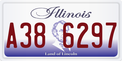 IL license plate A386297