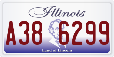 IL license plate A386299