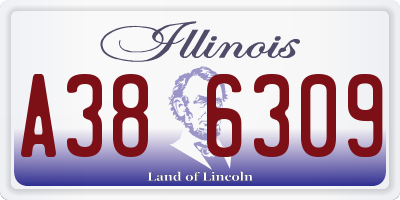 IL license plate A386309
