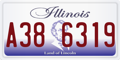 IL license plate A386319