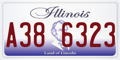 IL license plate A386323