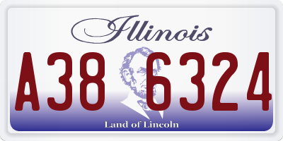 IL license plate A386324