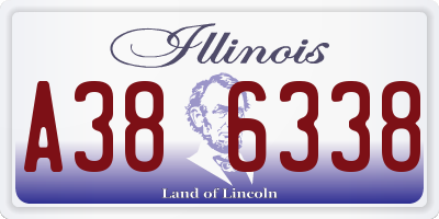 IL license plate A386338
