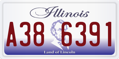 IL license plate A386391