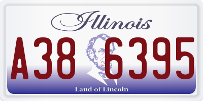 IL license plate A386395