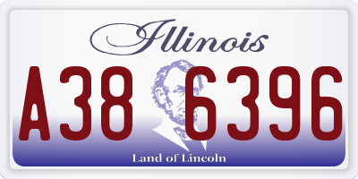IL license plate A386396