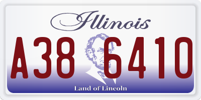 IL license plate A386410