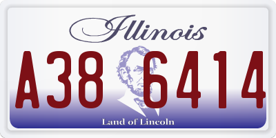 IL license plate A386414