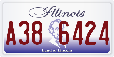 IL license plate A386424