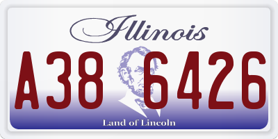 IL license plate A386426