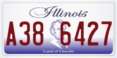IL license plate A386427