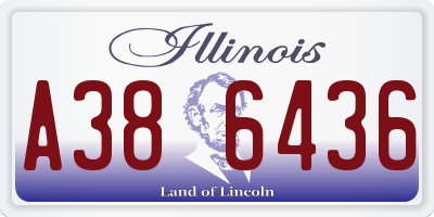 IL license plate A386436