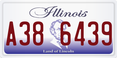IL license plate A386439