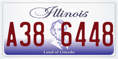 IL license plate A386448
