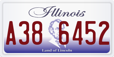 IL license plate A386452
