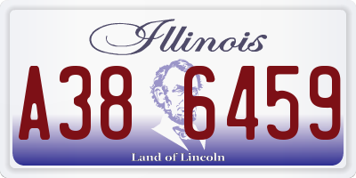 IL license plate A386459