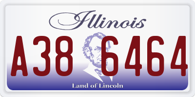 IL license plate A386464