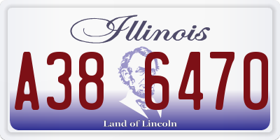 IL license plate A386470
