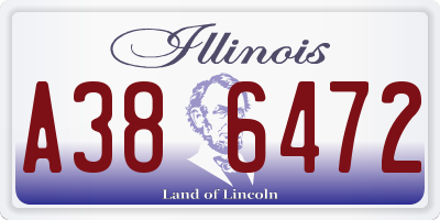IL license plate A386472