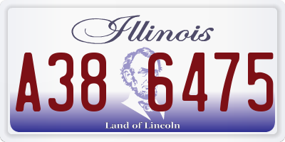 IL license plate A386475