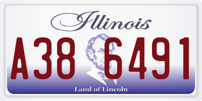 IL license plate A386491