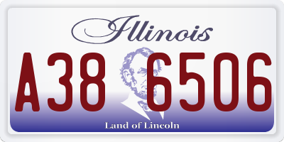 IL license plate A386506