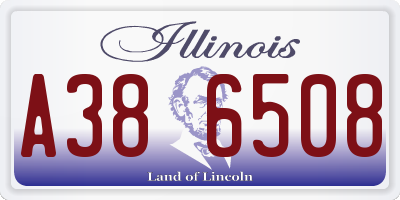 IL license plate A386508
