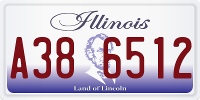 IL license plate A386512