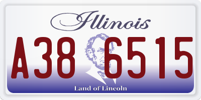 IL license plate A386515