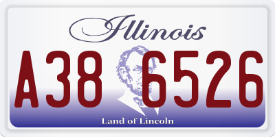 IL license plate A386526