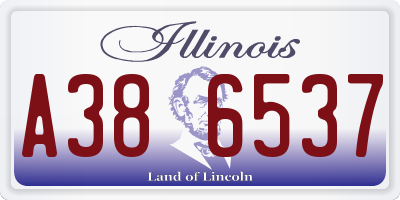 IL license plate A386537