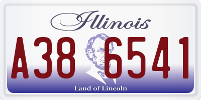 IL license plate A386541