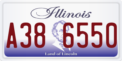 IL license plate A386550