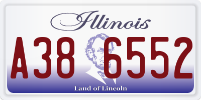 IL license plate A386552