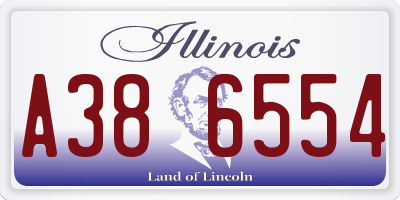 IL license plate A386554