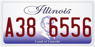 IL license plate A386556