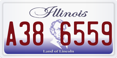 IL license plate A386559