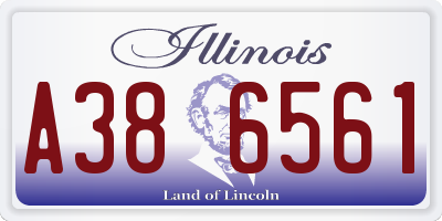 IL license plate A386561