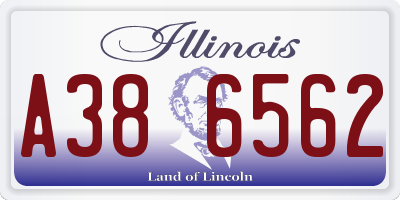 IL license plate A386562