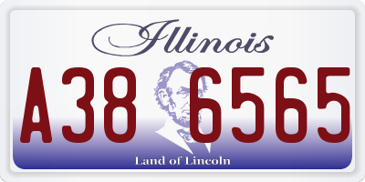 IL license plate A386565