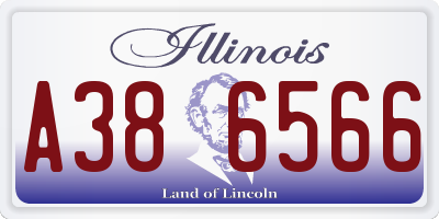IL license plate A386566