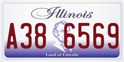 IL license plate A386569