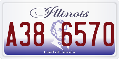 IL license plate A386570