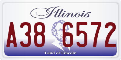 IL license plate A386572