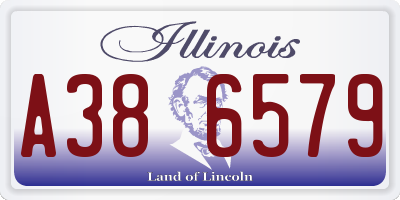IL license plate A386579