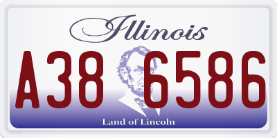 IL license plate A386586